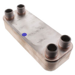 14 Plate, 3/4" Thread, 8 GPM Heat Exchanger (3" x 8") Product Image