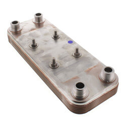 10 Plate, 3/4" Thread, 20 GPM Heat Exchanger (5" x 12") Product Image