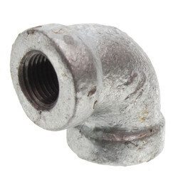 1/8" Galvanized Malleable 90° Elbow Product Image