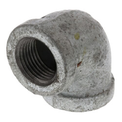 3/8" Galvanized Malleable 90° Elbow Product Image