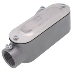 3/4" EMT & Rigid Combo LR Type Conduit Body w/ Cover & Gasket - Aluminum Product Image