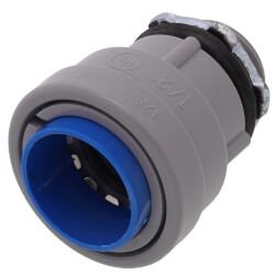 1/2" Liquid Tight Non-Metallic Push Install Box Connector Product Image