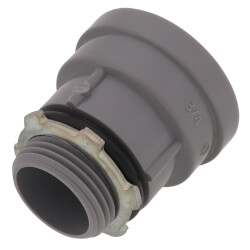 3/4" Liquid Tight Non-Metallic Push Install Box Connector Product Image