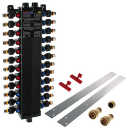 24 Port Polymer 1/2" PEX Press MANABLOC Package (NPT Supply) Product Image