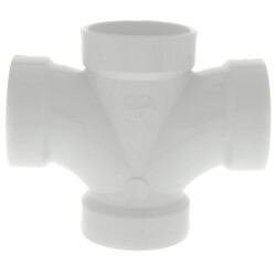 2" PVC DWV<br>Double Sanitary Tee Product Image