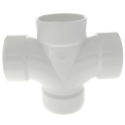 3" PVC DWV<br>Double Sanitary Tee Product Image
