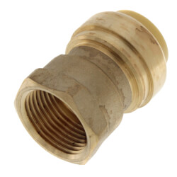 GOMITO FEMMINA CON FLANGIA IN OTTONE PER TUBO PE 3/4x25 -CONF