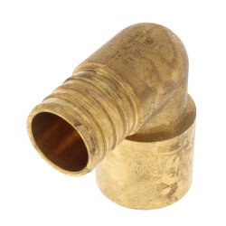 1" PEX x 1" Copper Fitting Brass Elbow (Lead Free) Product Image