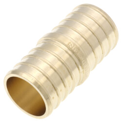 1" PEX DZR Brass Coupling (Lead Free) Product Image