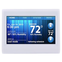 Wi-Fi 9000 7-Day Prog. 3H/2C Color Touchscreen Thermostat Product Image