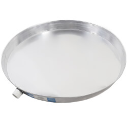 26" Water Heater Drain Pan w/ 1" PVC Drain Fitting (Aluminum) Product Image