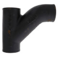 4" x 2" No Hub Cast Iron Combination Wye & 45° Elbow