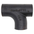 Product Image of 3" No Hub Cast Iron Sanitary Tee w/ 2 45-Degree Right Hand Inlets