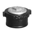 Product Image of NH 52S 2" No Hub Tapped Ferrule ECO with Southern Raised-Head Brass Plug Installed