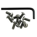 Product Image of #10-32 x 1/2" Button Head Hex w/ Center Reject, Stainless Steel Screw (Pack of 10), 0112-002-001