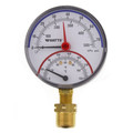 Product Image of LFDPTG-1 3" Bottom Entry Pressure & Temperature Gauge (0-75 psi)