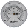 Product Image of LFTB-4-2 32-248 1/2" Center Back Entry Bimetal Thermometer, 32 To 248 degree F, 2" Probe (4" Dial)