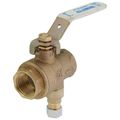 Product Image of 3/4" LFBRVM1 Threaded x Threaded x Compression Combination Ball Valve and Relief Valve, 80 PSI (Lead Free)