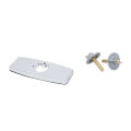 Product Image of 4" Forged Deck Plate w/ Vandal Resistant Pin Holes (Chrome-Plated Brass), 013433-40
