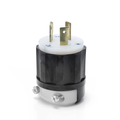 Product Image of Locking Plug, 20A, 480V Industrial Grade (Black) & White