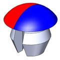 Product Image of Faucet Handle Index Button, (Red/Blue), 014173-45