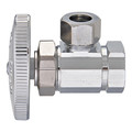 Product Image of 1/2" FIP x 1/2" OD Compression Angle Stop Valve - LF890203, No Lead (Chrome)