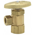 Product Image of 1/2" Nom Compression (5/8" OD) x 3/8" OD Compression Angle Stop Valve - LF894001, No Lead (Rough Brass)