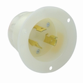 Product Image of 15A, 250V Flanged Inlet Locking Receptacle, Industrial Grade