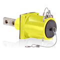 Product Image of Rhino-Hide Single Pole Female Receptacle Double Hole Bus Bar, 313MCM-777MCM Cable, 1000V 1135A Max (Yellow)