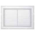 Product Image of 18" x 12" (Wall Opening Size) White Steel Fixed-Bar Filter Grille (96AFB Series)