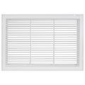 Product Image of 30" x 20" (Wall Opening Size) White Steel Fixed-Bar Filter Grille (96AFB Series)