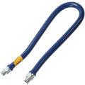 Product Image of Model 1675BPQR48 3/4" ID (1" OD) Blue Hose Moveable Foodservice Gas Connector (48" Length)