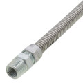 Product Image of Model 20-3135-36 3/8" ID (1/2" OD) Stainless Steel Gas Connector 1/2" MIP x 1/2" FIP Ball Valve (36" Length)