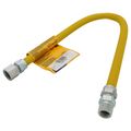Product Image of Model 20C-3132-24 3/8" ID (1/2" OD) Coated Stainless Steel Gas Connector 1/2" MIP x 1/2" FIP (24" Length)