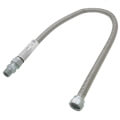 Product Image of Model 30-3141-36 1/2" ID (5/8" OD) Stainless Steel Gas Connector 1/2" MIP X 3/4" MIP (36" Length)
