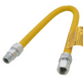 Product Image of Model 30C-3132-24 1/2" ID (5/8" OD) Coated Stainless Steel Gas Connector 1/2" MIP x 1/2" FIP (24" Length)