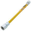 Product Image of Model 10C-3232-12 1/4" ID (3/8" OD) Yellow Coated SS Gas Connector 1/2" FIP x FIP (12" Length)