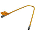 Product Image of Model 10C-3132-36 1/4" ID (3/8" OD) Yellow Coated SS Gas Connector 1/2" MIP x FIP (36" Length)