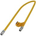 Product Image of Model 30C-4141-60 1/2" ID (5/8" OD) SafetyShield Stainless Steel Gas Connector, 3/4" MIP x 3/4" MIP (60" Length)