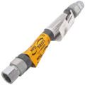 Product Image of Model 41-4142-12 1" OD (3/4" ID) Gray PVC Coated High BTU SS Gas Connector 3/4" MIP x FIP (12" Length)