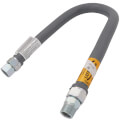 Product Image of Model 51-5152-36 1" ID (1-1/4" OD) PVC Coated High BTU SS Gas Connector 1" MIP x FIP (36" Length)