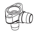 Product Image of 7/8" ODF or 1-1/8" ODM T-Series Take-Apart Angle Flange