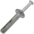 Product Image of 1/4" x 1-1/4" Zamac Nailin Mushroom Head Nail w/ Carbon Steel (Pack of 100)