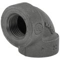 Product Image of 1/2" Black Cast Iron Steam 90° Elbow, Class 125
