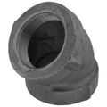 Product Image of 2" Black 45° Cast Iron Steam Elbow, Class 125