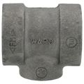 Product Image of 1" x 1" x 1/2" Black Cast Iron Steam Tee, Class 125