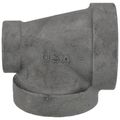 Product Image of 2" x 3/4" x 2" Black Cast Iron Steam Tee, Class 125