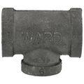 Product Image of 3/4" x 3/4" x 1/2" Black Tee, Class 150