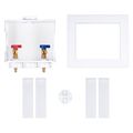 Product Image of Quadtro, 1/4 Turn, PEX Crimp, Washing Machine Outlet Box - Contractor Pack, 38562