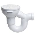 Product Image of 2" PVC Floor Drain with P-Trap and Cleanout, 42724